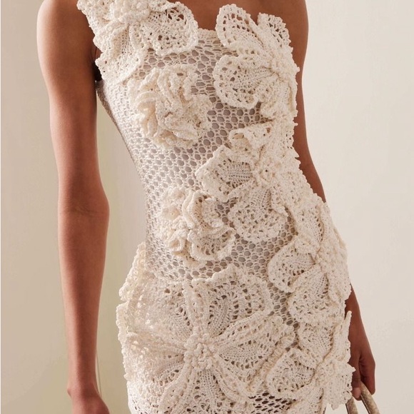 Cult Gaia Off White Crochet Dress - Picture 3 of 6